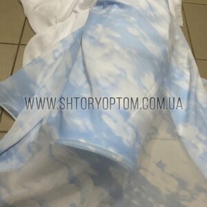 Тюль вуаль с облаками