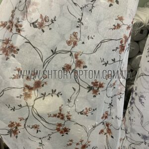Тюль батист с рисунком оптом