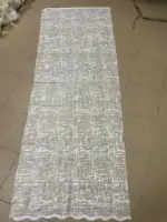 Короткая белая тюль со штрихами оптом со склада
