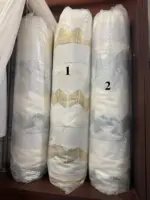 Тюль в полоску серебро / золото