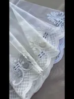 тюль оптом от производителя тайбамбук с вышивкой
