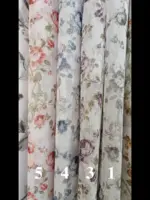 Тюль под лен розочки