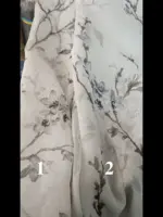 Тюль под лен сакура
